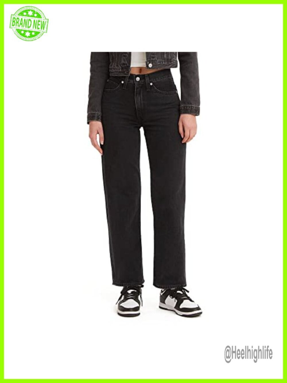 Levi's 94 Baggy Jeans Mid Rise Straight Leg Non-Stretch Denim
